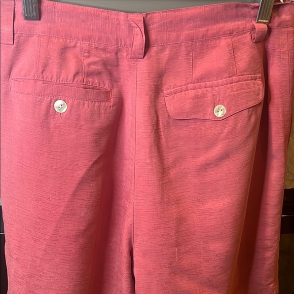 Tommy Bahama Coral Pink silk shorts size 8 - Picture 12 of 16